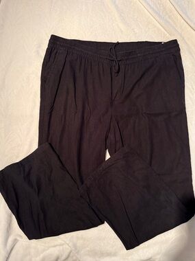 Old Navy Black Women's Classic Linen Pants